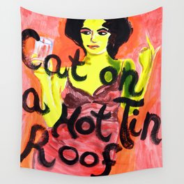Cat on a Hot Tin Roof 2011 Wall Tapestry
