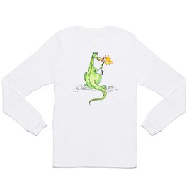 Dinosaur S'Mores Children's Art Long Sleeve T-shirt