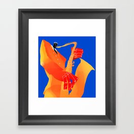 Consumed by Jazz | Music Festival | Modern Art Framed Art Print
