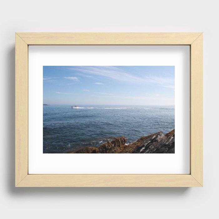 Ocean Landscape Recessed Framed Print