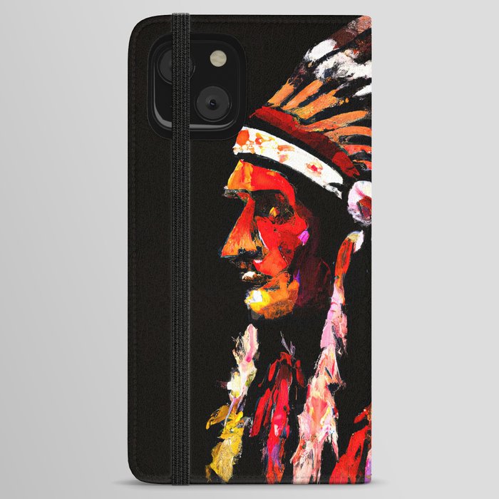 Native American Chief iPhone Wallet Case
