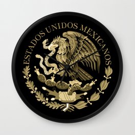 Mexican seal of Mexico  Wall Clock