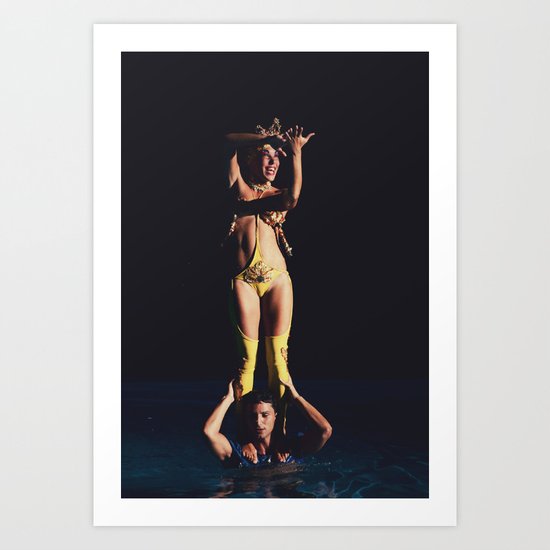 synhcronized swimming Art Print