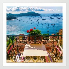 French Riviera Views Art Print