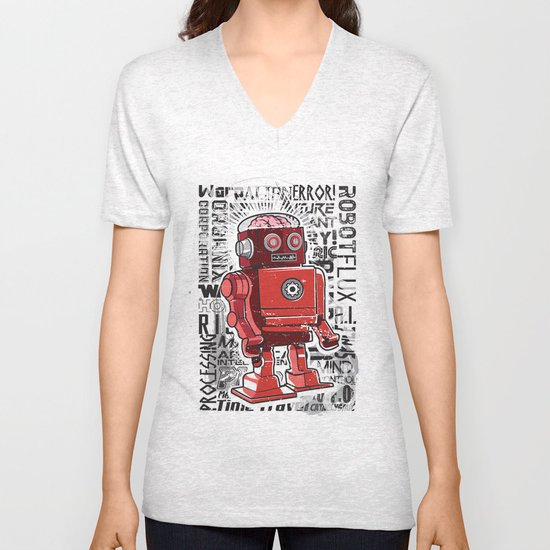 Robot Flux Unisex V-Neck