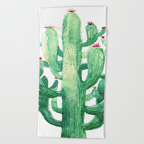 king cactu Beach Towel