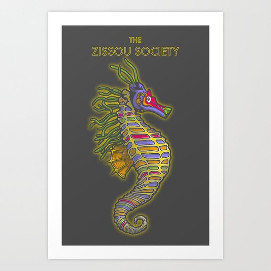 Crayon Pony Fish Art Print