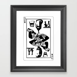 playing cards Framed Art Print