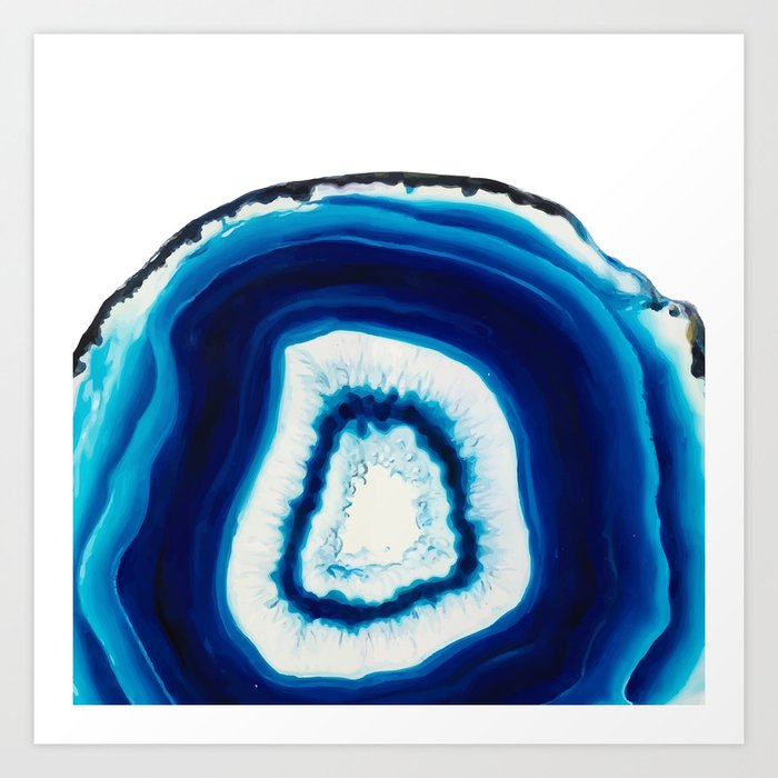 blue agate geode