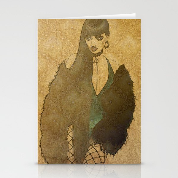 Midnight Woman 1 Stationery Cards