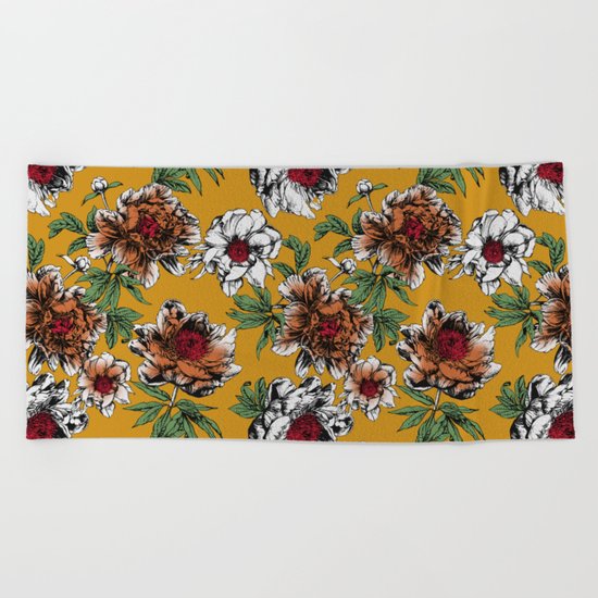 Beautiful Garden III Beach Towel