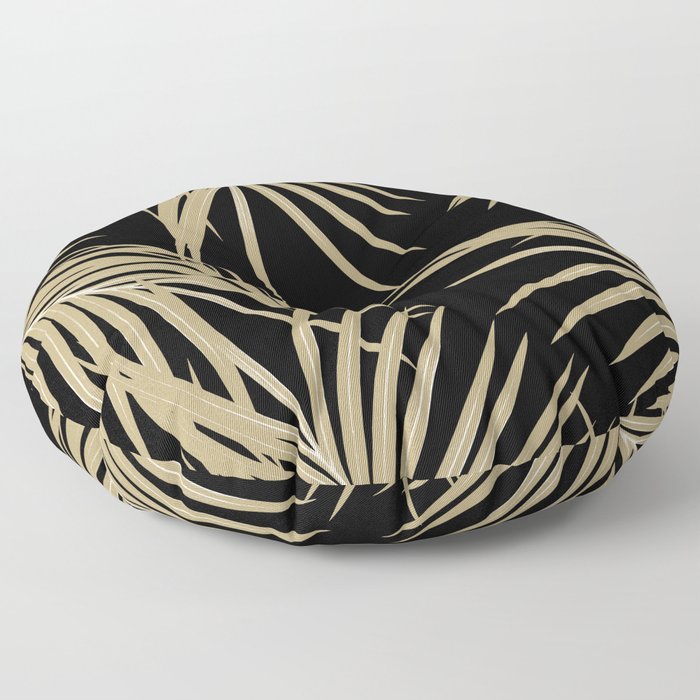 Gold Palm Leaves Dream #2 #tropical #decor #art #society6 Floor Pillow