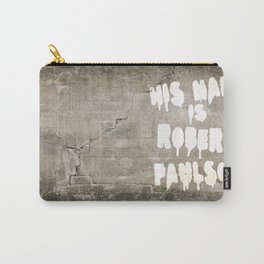HIS NAME IS ROBERT PAULSON. Carry-All Pouch | Digital, Movies & TV, Abstract, Typography 