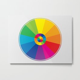 Color Wheel Metal Print