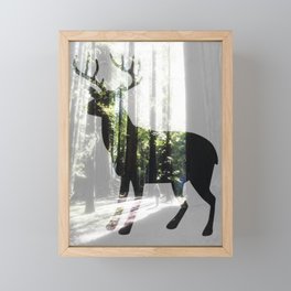 Elk Forest Framed Mini Art Print