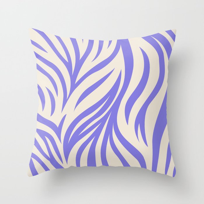 Zebra Skin Print - Voilet Throw Pillow