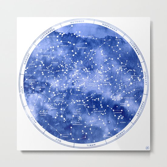Northern Stars Metal Print