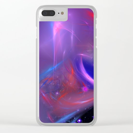 Cosmic Twister Clear iPhone Case