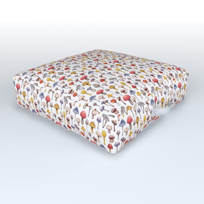 Cute Mushroom Pattern Outdoor Floor Cushion