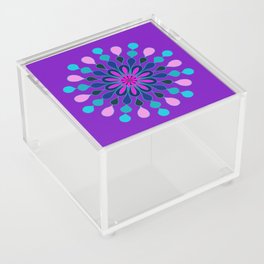 Raspberry Freeze Mandala Acrylic Box