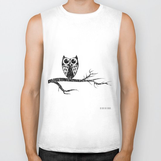 Owl Night Long Biker Tank