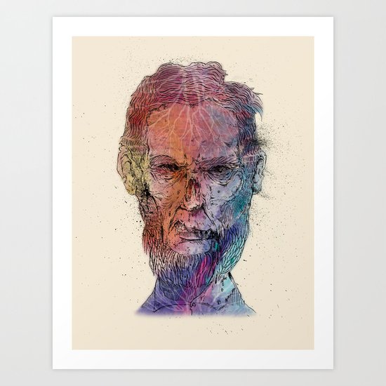 Zombie Lincoln Art Print