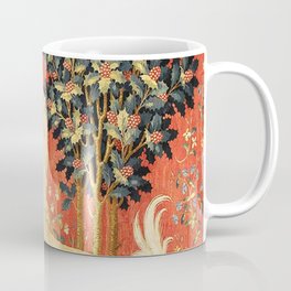 Medieval Unicorn artwork Coffee Mug | Painting, Art, Fantasy, Royal, Heraldry, Animal, Drawing, Vector, Illustration, Design 