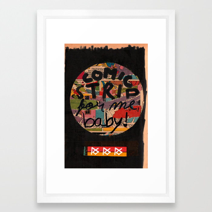 Comic Strip For Me Baby Framed Art Print By Ricardosantos2 Society6
