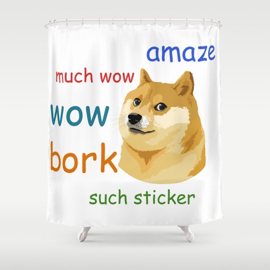 Doge Meme Shower Curtain By Theteemachine Society6