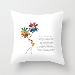 Ribbon Of Love Grief And Sympathy Art Throw Pillow