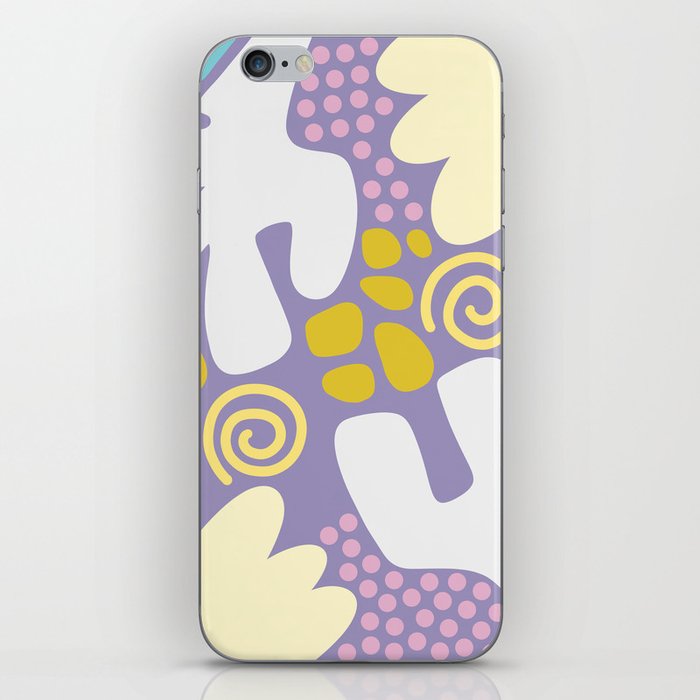 Abstract vintage colors pattern collection 3 iPhone Skin