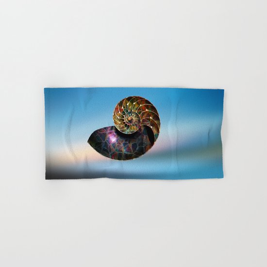 Fossilized Nautilus Shell Hand & Bath Towel