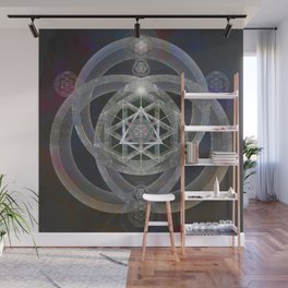 Spectrum Flow Merkaba Sacred Geometry Meditation Tapestry Print Wall Mural