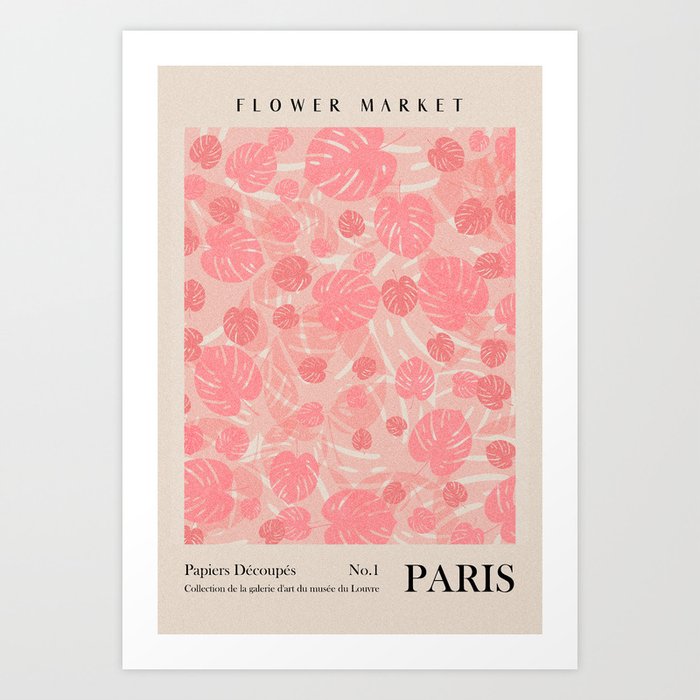 Flower Market Paris Art Print