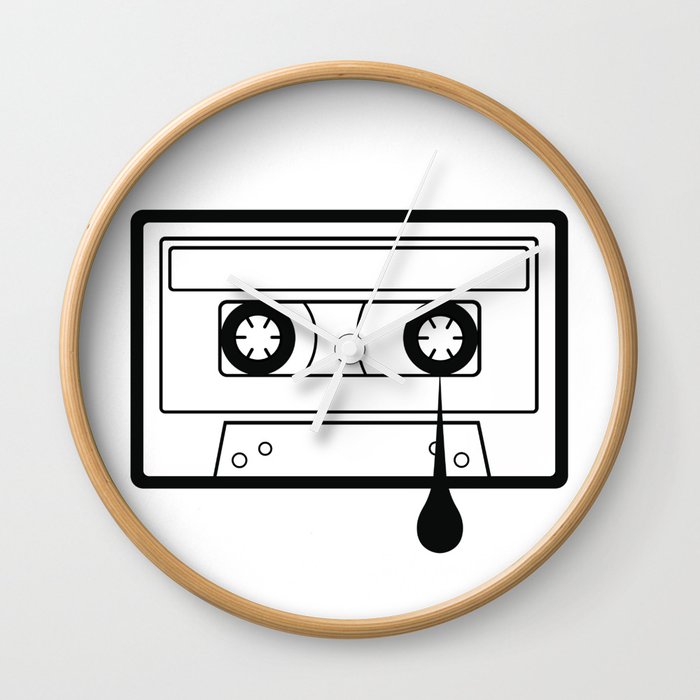 Crying Cassette Tape Wall Clock