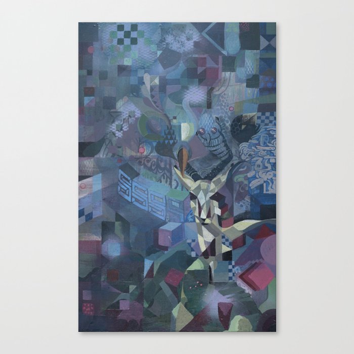 geometric forest Canvas Print
