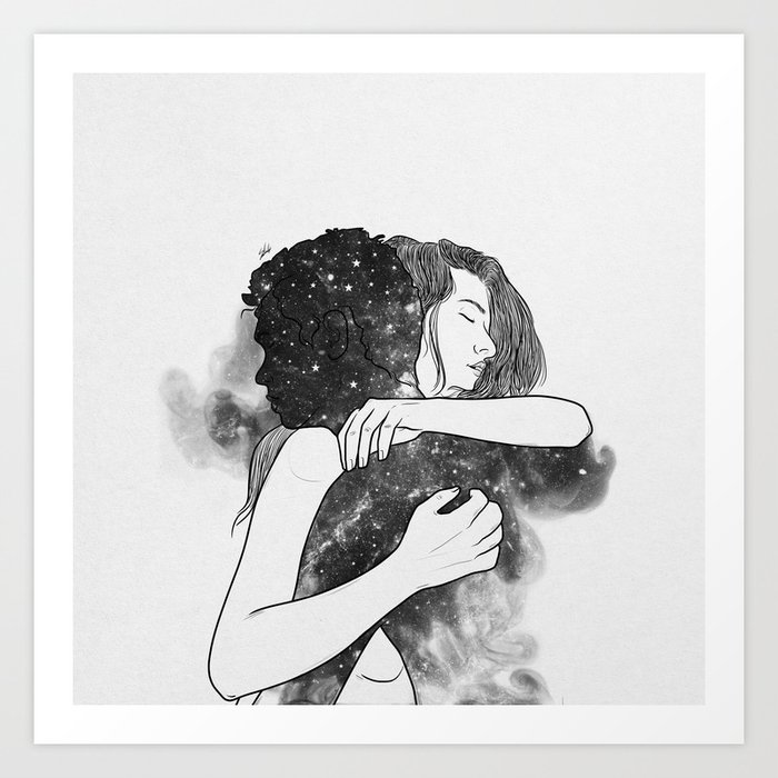 Never leave. Art Print