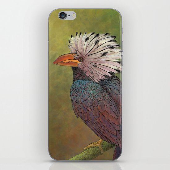 White Crested Hornbill iPhone & iPod Skin