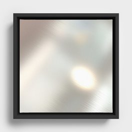 Polished silver metal texture Framed Canvas