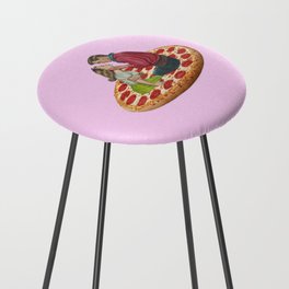 love at first bite pink Counter Stool
