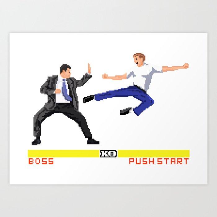 Boss Fight Art Print