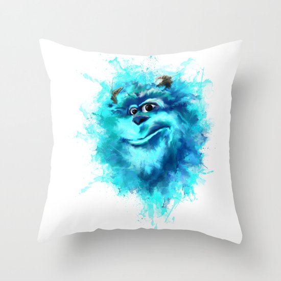 monster ink Throw Pillow