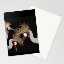 Crested cranes Stationery Cards