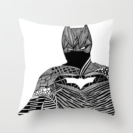 Knight of Night Throw Pillow