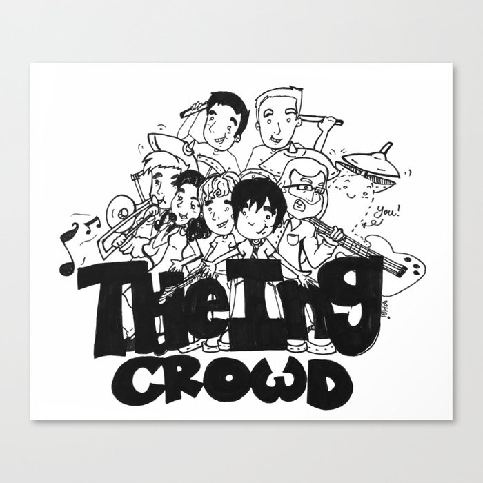 The Ing Crowd! Canvas Print