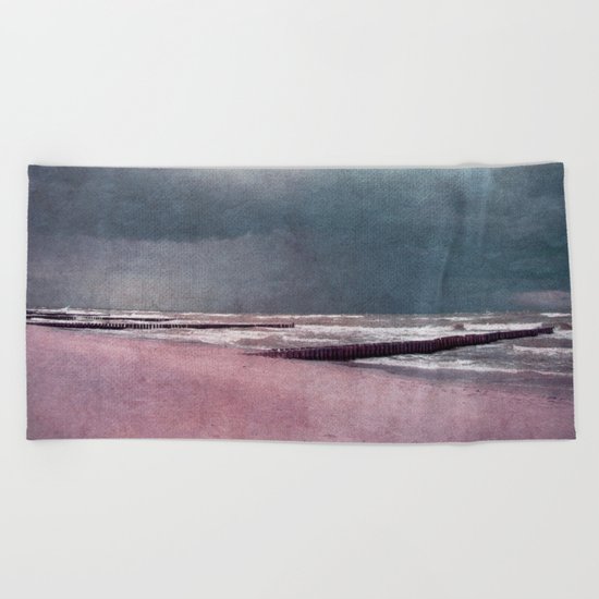 stormy Beach Towel