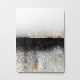Soot And Gold Metal Print