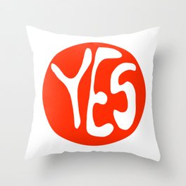 Yes Throw Pillow