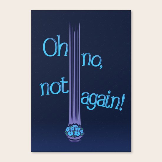 Oh No, Not Again! Canvas Print