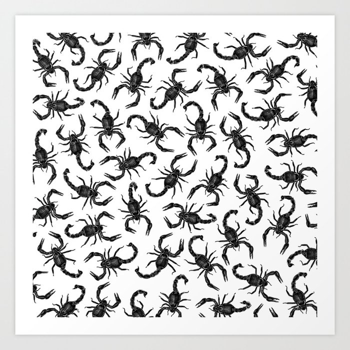 Scorpion Swarm Art Print